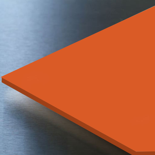 Gloss Orange PVC Sheet Hygienic Wall Cladding available in 8 foot and 10 foot sheets