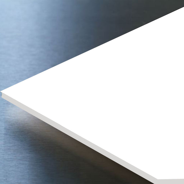 Gloss White PVC Sheet Hygienic Wall Cladding available in 8 foot and 10 foot sheets