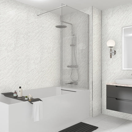 Carrara Marble Mermaid Bathroom & Shower Wall Panel