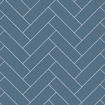 Misty Blue Multipanel Herringbone