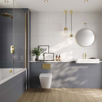 Monument Grey Multipanel Large Tile