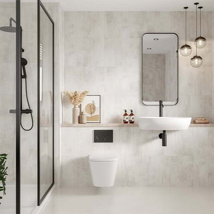 White Gypsum Multipanel Large Tile