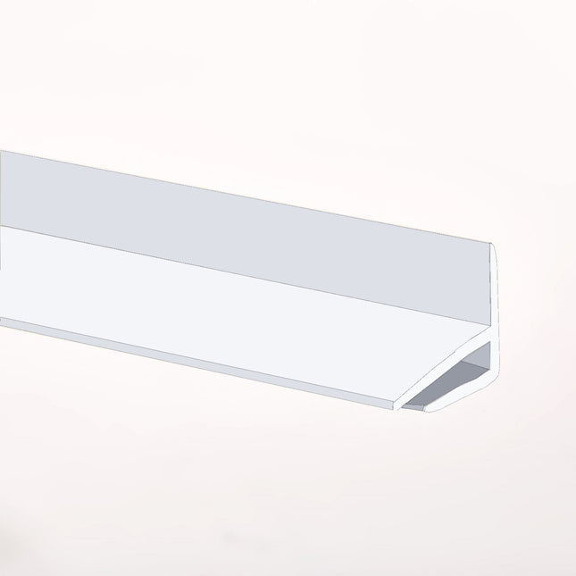 Pastel Clay External Corner joint available in two sizes, 2500mm and 3050mm for joining hygienic wall cladding sheets on a external corner.