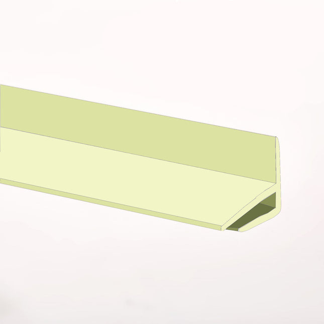 Gloss Grape Green External Corner joint available in two sizes, 2500mm and 3050mm for joining hygienic wall cladding sheets on a external corner.
