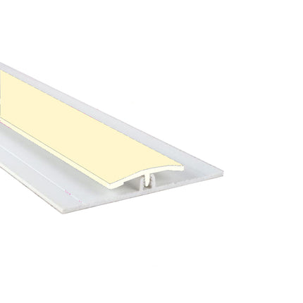 Pastel Cream Straight Joint Trim available in two sizes, 2500mm and 3050mm perfect for hiding the join between hygienic wall cladding sheets.