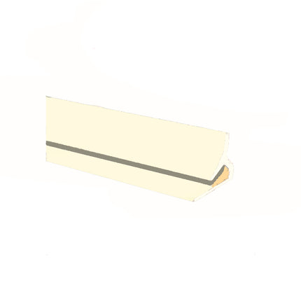 Pastel Cream internal Corner joint available in two sizes, 2500mm and 3050mm for joining hygienic wall cladding sheets on a internal corner.