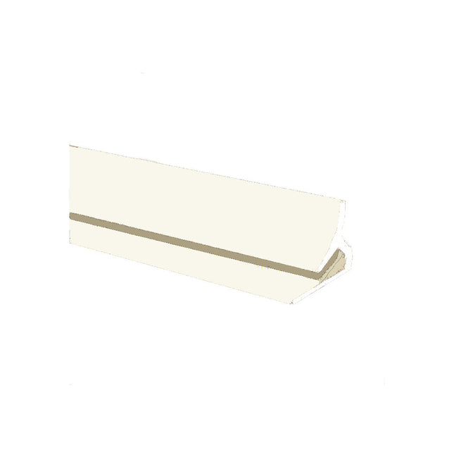 Pastel Linen internal Corner joint available in two sizes, 2500mm and 3050mm for joining hygienic wall cladding sheets on a internal corner.
