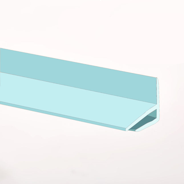 Pastel Mint External Corner joint available in two sizes, 2500mm and 3050mm for joining hygienic wall cladding sheets on a external corner.