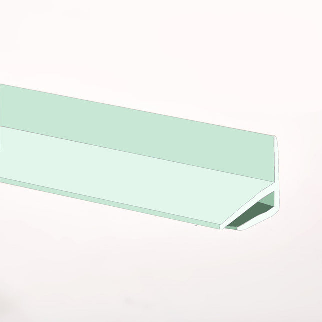 Pastel Green External Corner joint available in two sizes, 2500mm and 3050mm for joining hygienic wall cladding sheets on a external corner.