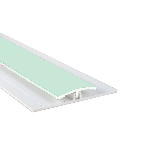 Pastel Green Straight Joint Trim available in two sizes, 2500mm and 3050mm perfect for hiding the join between hygienic wall cladding sheets.